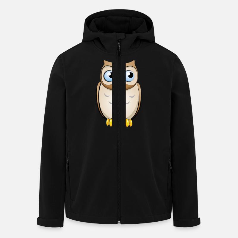 Owl - Men’s Recycled Softshell Jacket by Stanley/Stella - black