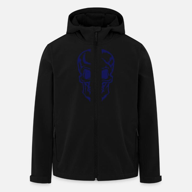 Totenkopf Halloween 2022 - Recycelte Männer Softshell-Jacke von Stanley/Stella - Schwarz