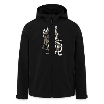 löwe sternzeichen - Recycelte Männer Softshell-Jacke von Stanley/Stella - Schwarz - Vorne - AI Model Male 185 light (185cm)