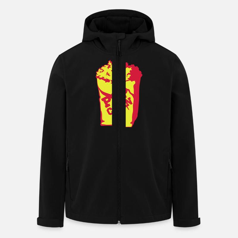 Popcorn - Recycelte Männer Softshell-Jacke von Stanley/Stella - Schwarz