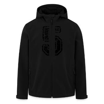 5 - Nummer - Recycelte Männer Softshell-Jacke von Stanley/Stella - Schwarz - Vorne - AI Model Male 185 light (185cm)