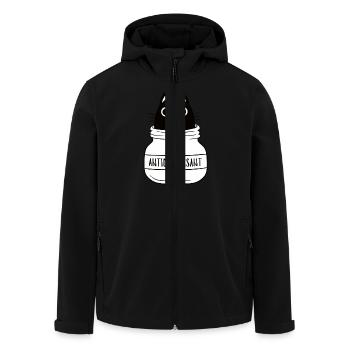 Antidepressant Cat - Recycelte Männer Softshell-Jacke von Stanley/Stella - Schwarz - Vorne - AI Model Male 185 light (185cm)