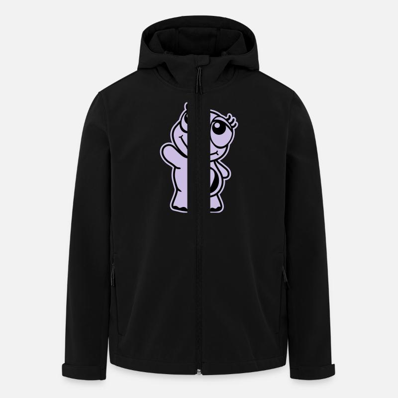 Turtle - Recycelte Männer Softshell-Jacke von Stanley/Stella - Schwarz