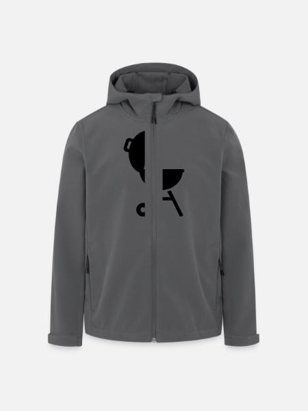 BBQ - Men’s Recycled Softshell Jacket by Stanley/Stella - black