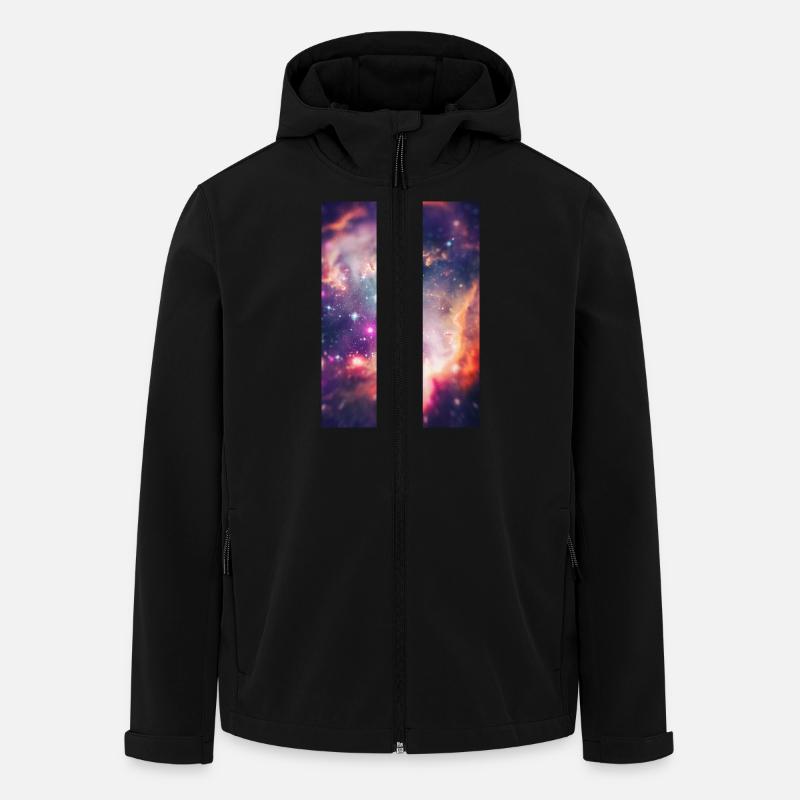 Space Galaxy Design / macro universe - Men’s Recycled Softshell Jacket by Stanley/Stella - black
