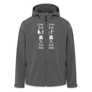pull noel zombiechristmas - Veste softshell homme en polyester recyclé Stanley/Stella - charbon - Devant - AI Model Male 185 light (185cm)
