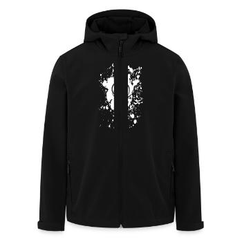 bretagne - breizh triskel 16 - Veste softshell homme en polyester recyclé Stanley/Stella - noir - Devant - AI Model Male 185 light (185cm)