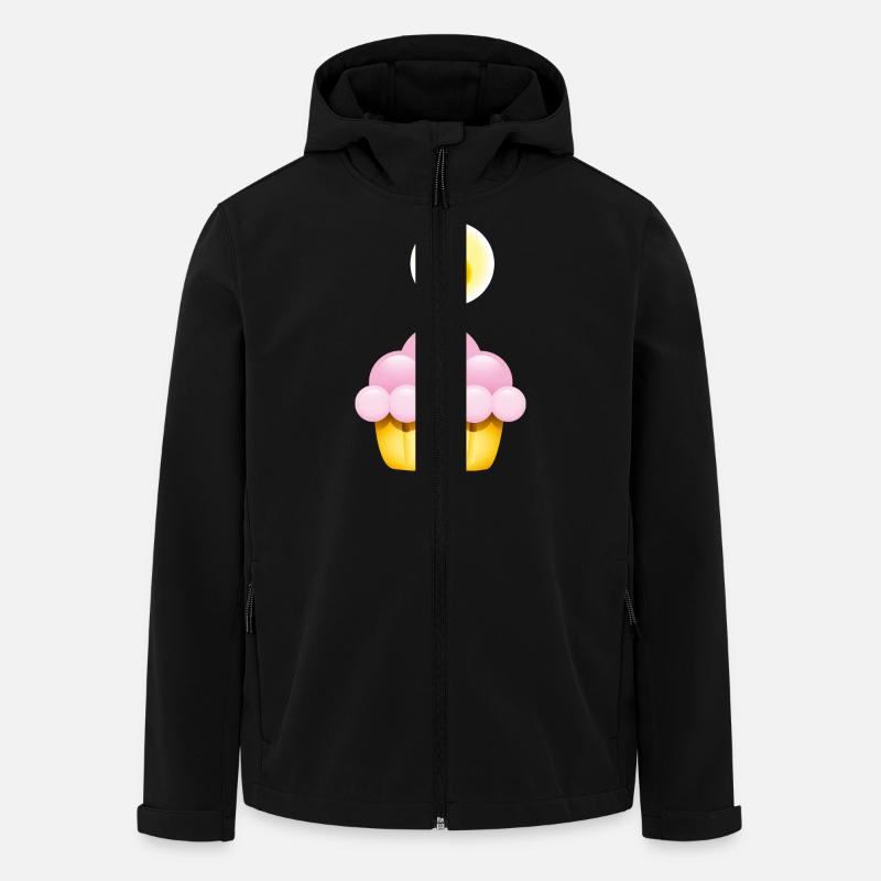 Smiley Cupcake Candle - Veste softshell homme en polyester recyclé Stanley/Stella - noir