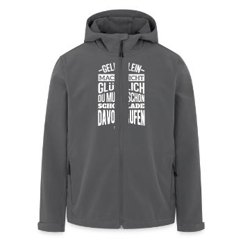 Schokolade kaufen Shirt - Recycelte Männer Softshell-Jacke von Stanley/Stella - Schwarz - Vorne - AI Model Male 185 light (185cm)