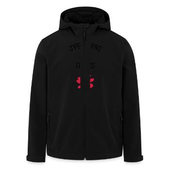 Florist / Flower / Floristin / Fleur / Fleuriste - Men’s Recycled Softshell Jacket by Stanley/Stella - black - Front - AI Model Male 185 light (185cm)