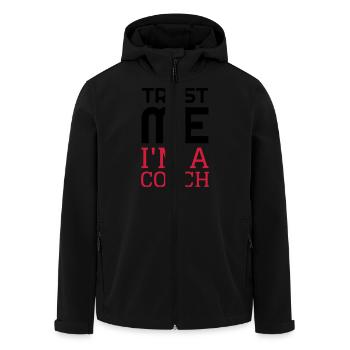 Coach / Coaching / Entraineur / Sport - Veste softshell homme en polyester recyclé Stanley/Stella - noir - Devant - AI Model Male 185 light (185cm)