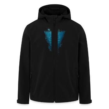 Rudern - Recycelte Männer Softshell-Jacke von Stanley/Stella - Schwarz - Vorne - AI Model Male 185 light (185cm)