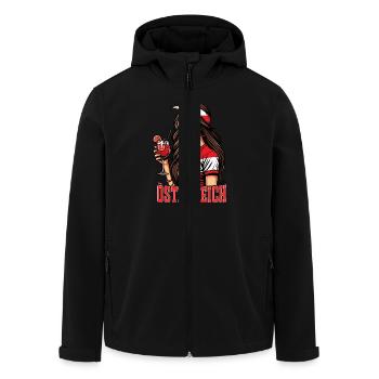 Österreich Girl Sommer Cocktail - Recycelte Männer Softshell-Jacke von Stanley/Stella - Schwarz - Vorne - AI Model Male 185 light (185cm)