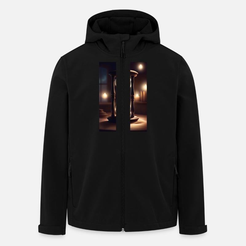 An old timing machine, hourglass - Men’s Recycled Softshell Jacket by Stanley/Stella - black