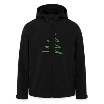 Weihnachten Weihnachtsbaum Geschenk - Recycelte Männer Softshell-Jacke von Stanley/Stella - Schwarz - Vorne - AI Model Male 185 light (185cm)
