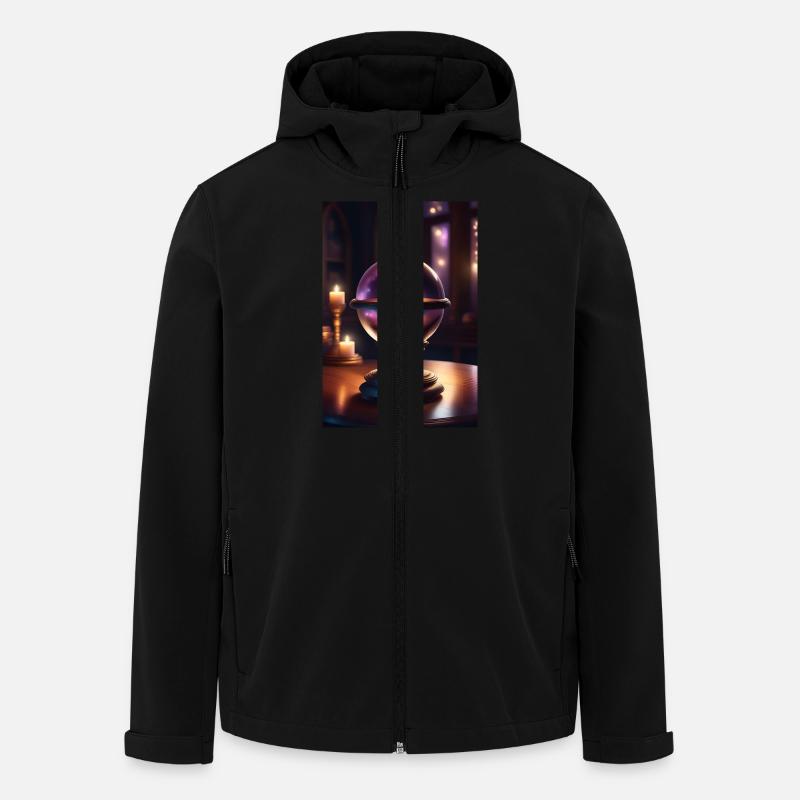 Boule de cristal magique - Veste softshell homme en polyester recyclé Stanley/Stella - noir