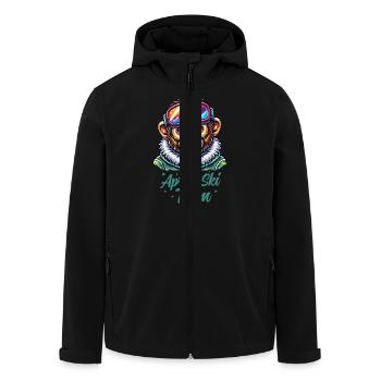 Lunettes de ski Monkey - Veste softshell homme en polyester recyclé Stanley/Stella - noir - Devant - AI Model Male 185 light (185cm)