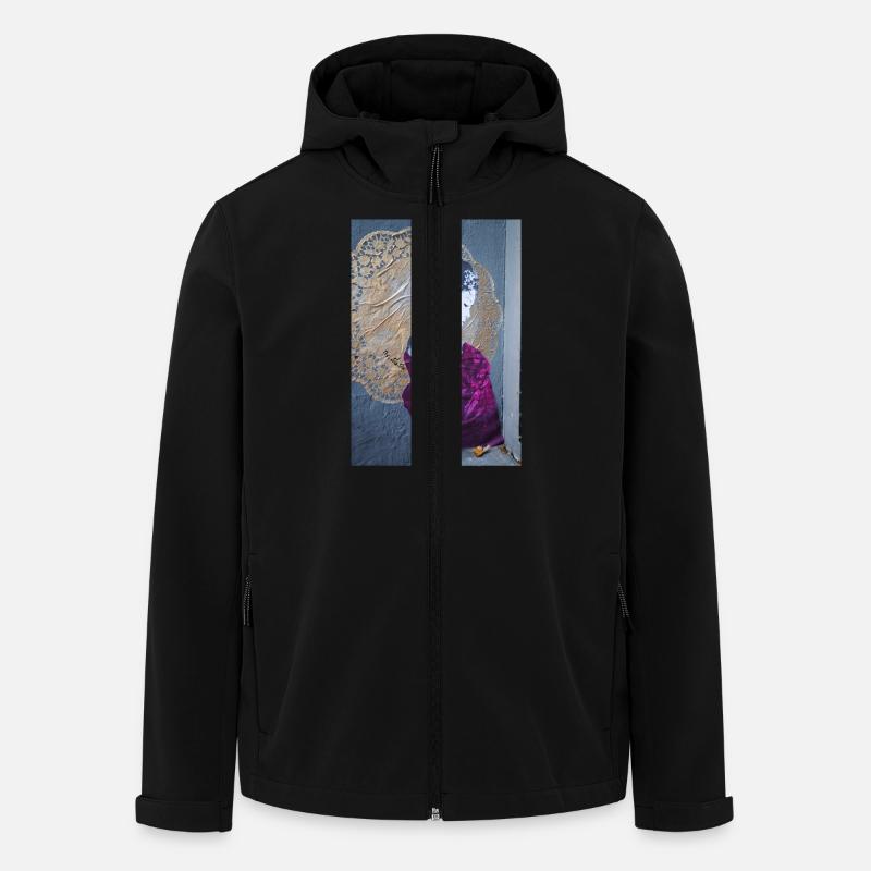Streetart - Recycelte Männer Softshell-Jacke von Stanley/Stella - Schwarz
