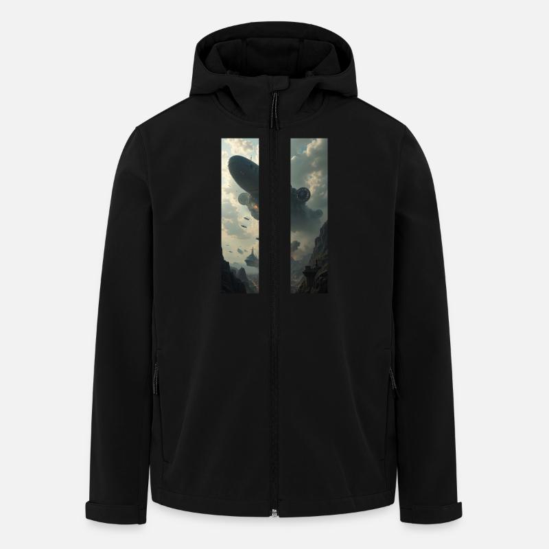 Luftflotte - Recycelte Männer Softshell-Jacke von Stanley/Stella - Schwarz