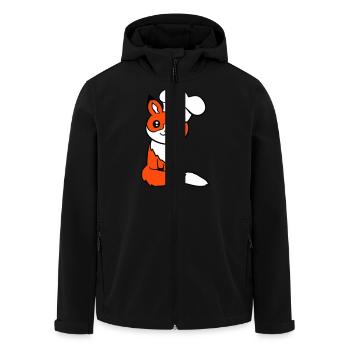 Fuchs Kochmütze Chefkoch Kochen Restaurant Küche - Recycelte Männer Softshell-Jacke von Stanley/Stella - Schwarz - Vorne - AI Model Male 185 light (185cm)