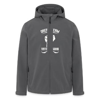 vater und sohn faust team 1 - Recycelte Männer Softshell-Jacke von Stanley/Stella - Schwarz - Vorne - AI Model Male 185 light (185cm)