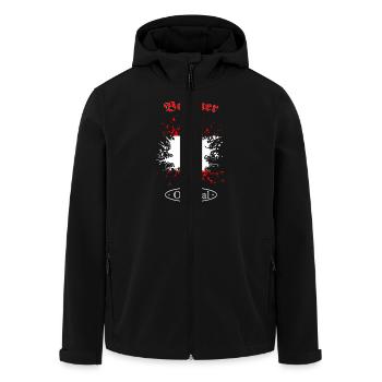 Berlin - Recycelte Männer Softshell-Jacke von Stanley/Stella - Schwarz - Vorne - AI Model Male 185 light (185cm)
