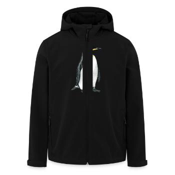 süßer Pinguin - Recycelte Männer Softshell-Jacke von Stanley/Stella - Schwarz - Vorne - AI Model Male 185 light (185cm)