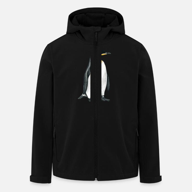 süßer Pinguin - Recycelte Männer Softshell-Jacke von Stanley/Stella - Schwarz