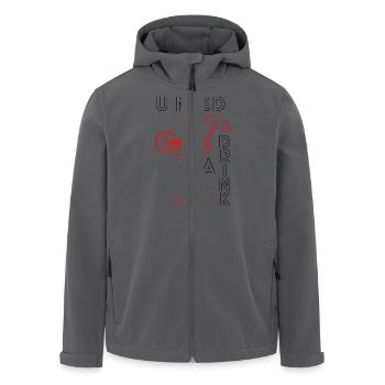 U need a drink Shirt - Men’s Recycled Softshell Jacket by Stanley/Stella - black - Front - AI Model Male 185 light (185cm)