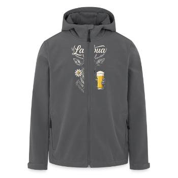 Lausbua Trachtenshirt Trachtenhemd T-Shirt Herren - Recycelte Männer Softshell-Jacke von Stanley/Stella - Schwarz - Vorne - AI Model Male 185 light (185cm)
