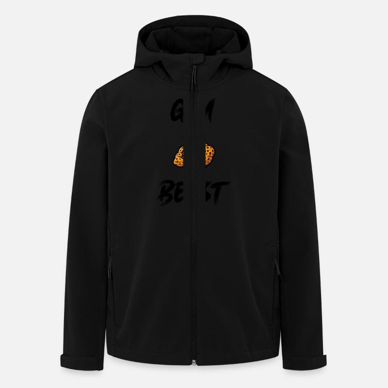 gepard comic gym - Recycelte Männer Softshell-Jacke von Stanley/Stella - Schwarz