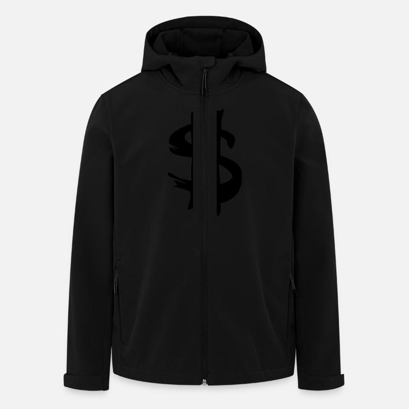 dollar - Recycelte Männer Softshell-Jacke von Stanley/Stella - Schwarz