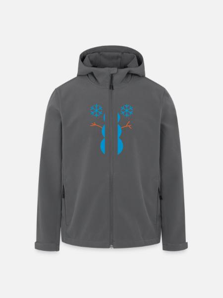 Schneemann - Recycelte Männer Softshell-Jacke von Stanley/Stella - Schwarz