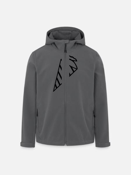 Sugar cone - school cone - Men’s Recycled Softshell Jacket by Stanley/Stella - black