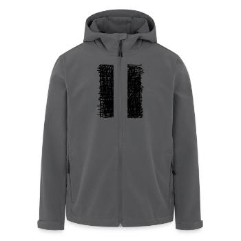 Carré noir - Veste softshell homme en polyester recyclé Stanley/Stella - noir - Devant - AI Model Male 185 light (185cm)