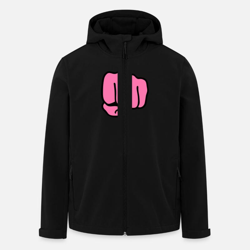 Faust - Recycelte Männer Softshell-Jacke von Stanley/Stella - Schwarz