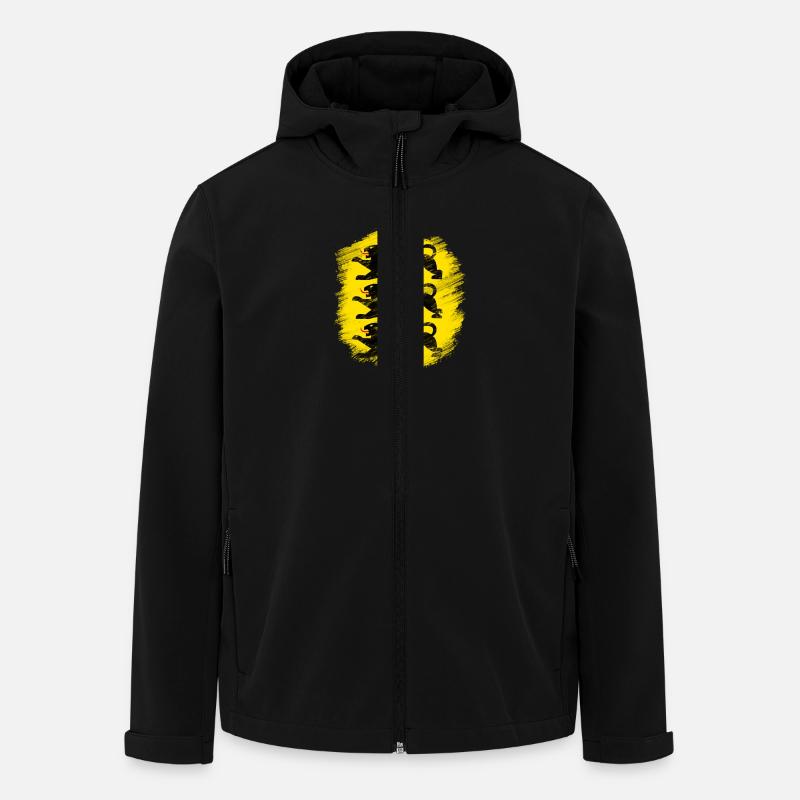 Schwaben/Baden-Württemberg - Recycelte Männer Softshell-Jacke von Stanley/Stella - Schwarz