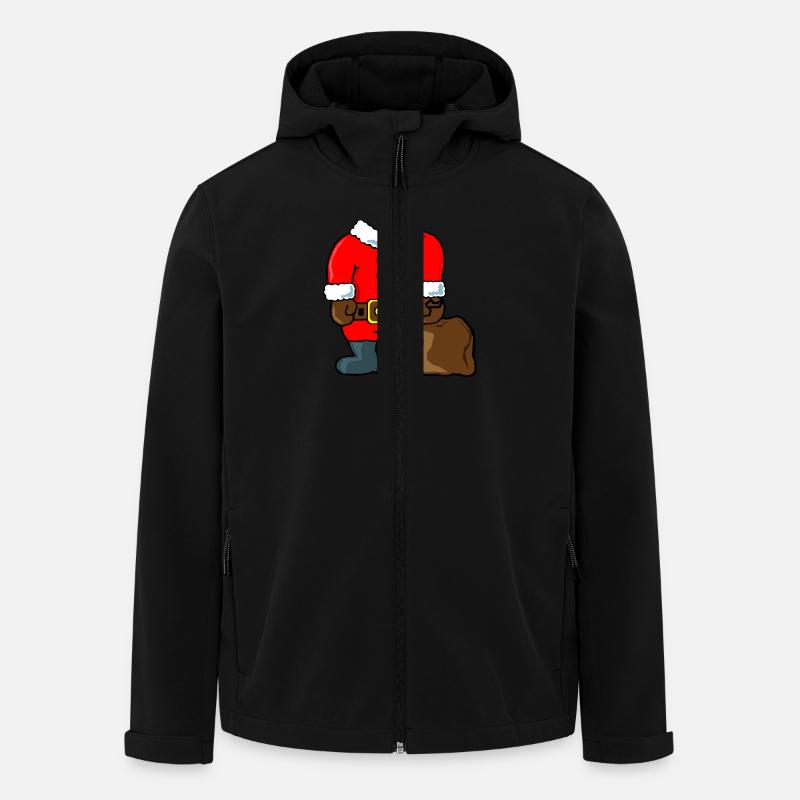 Weihnachtsmann (no head) - Recycelte Männer Softshell-Jacke von Stanley/Stella - Schwarz