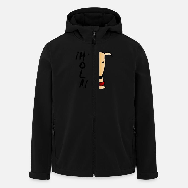 Galgo - Recycelte Männer Softshell-Jacke von Stanley/Stella - Schwarz