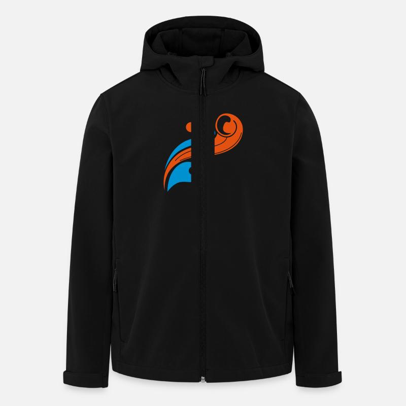 grafik - Recycelte Männer Softshell-Jacke von Stanley/Stella - Schwarz