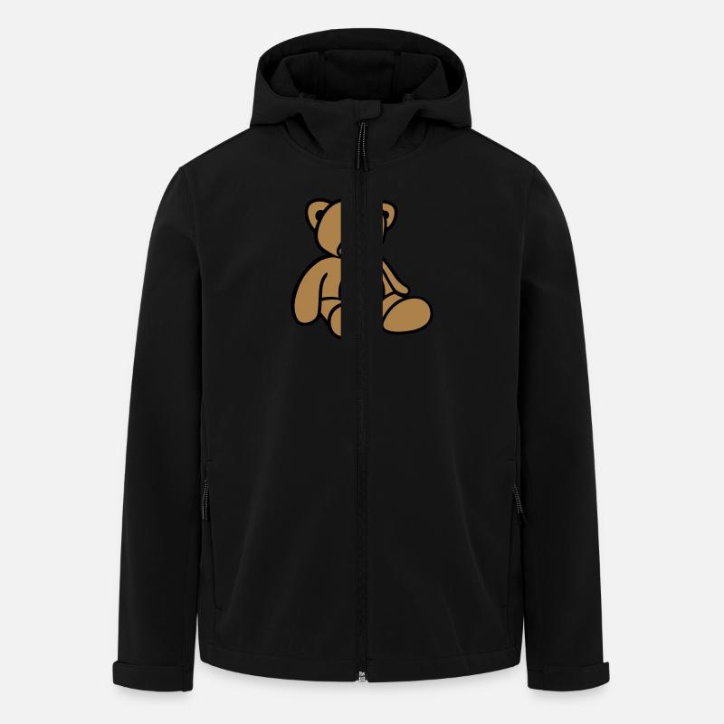 Teddy - Recycelte Männer Softshell-Jacke von Stanley/Stella - Schwarz