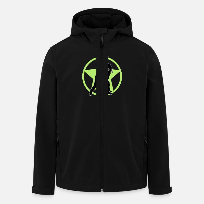metal_fan_headbanger_112015_a_3c - Recycelte Männer Softshell-Jacke von Stanley/Stella - Schwarz