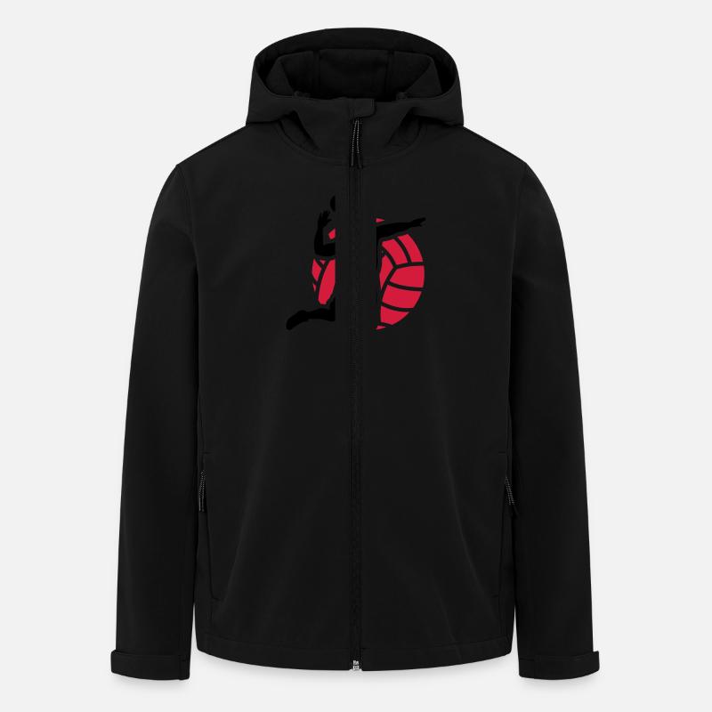 volleyball - Recycelte Männer Softshell-Jacke von Stanley/Stella - Schwarz