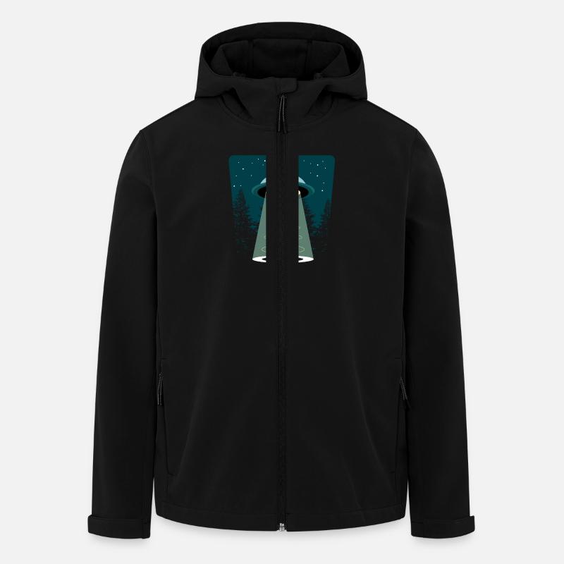 Beware Ufo - Recycelte Männer Softshell-Jacke von Stanley/Stella - Schwarz