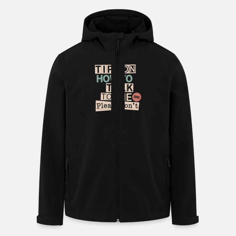 Silent and introverted - Men’s Recycled Softshell Jacket by Stanley/Stella - black