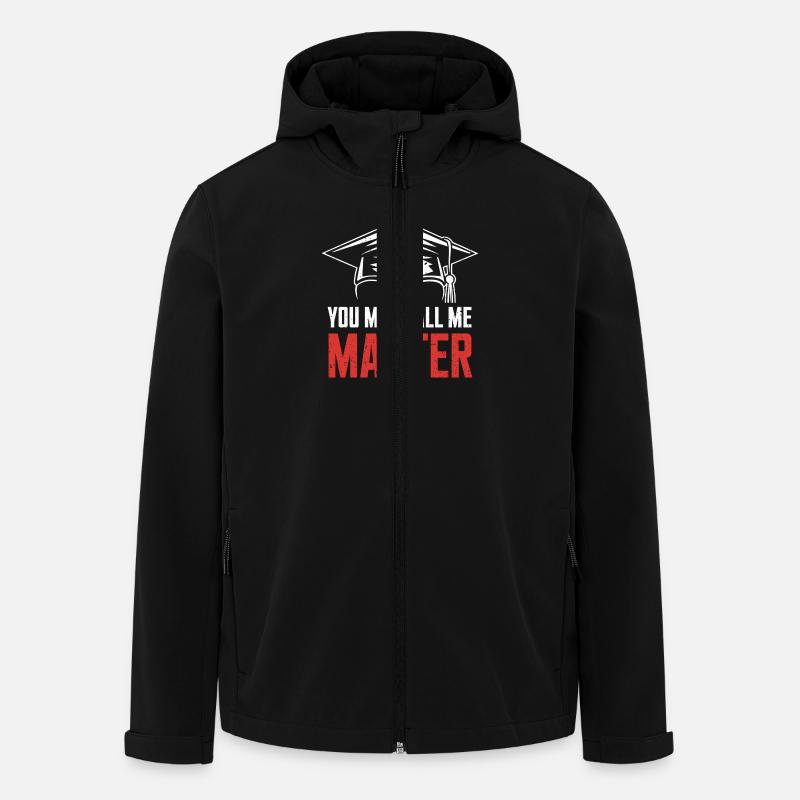 Humorvolles Design für Master-Absolvent*innen - Recycelte Männer Softshell-Jacke von Stanley/Stella - Schwarz