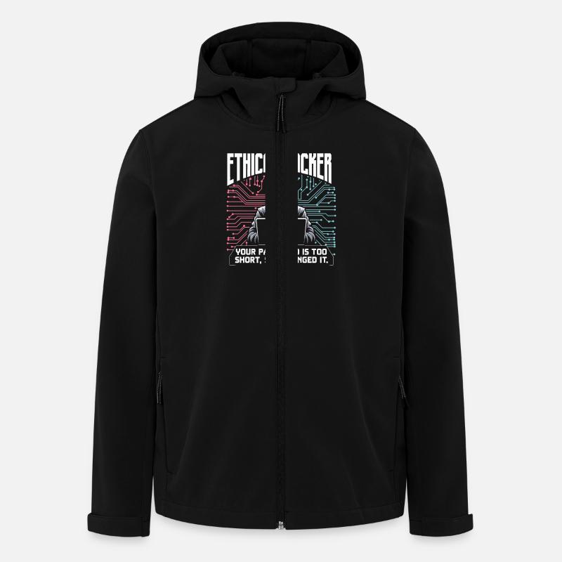 Ethischer Hacker - Recycelte Männer Softshell-Jacke von Stanley/Stella - Schwarz