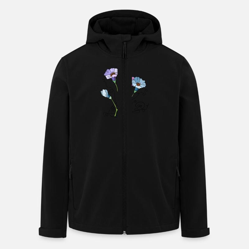 Fleur - Veste softshell homme en polyester recyclé Stanley/Stella - noir