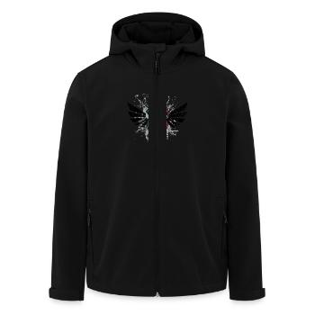 Mexico soccer emblem flag eu - Men’s Recycled Softshell Jacket by Stanley/Stella - black - Front - AI Model Male 185 light (185cm)