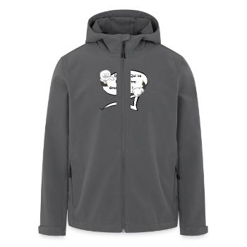 Encore Grand frère - Veste softshell homme en polyester recyclé Stanley/Stella - noir - Devant - AI Model Male 185 light (185cm)